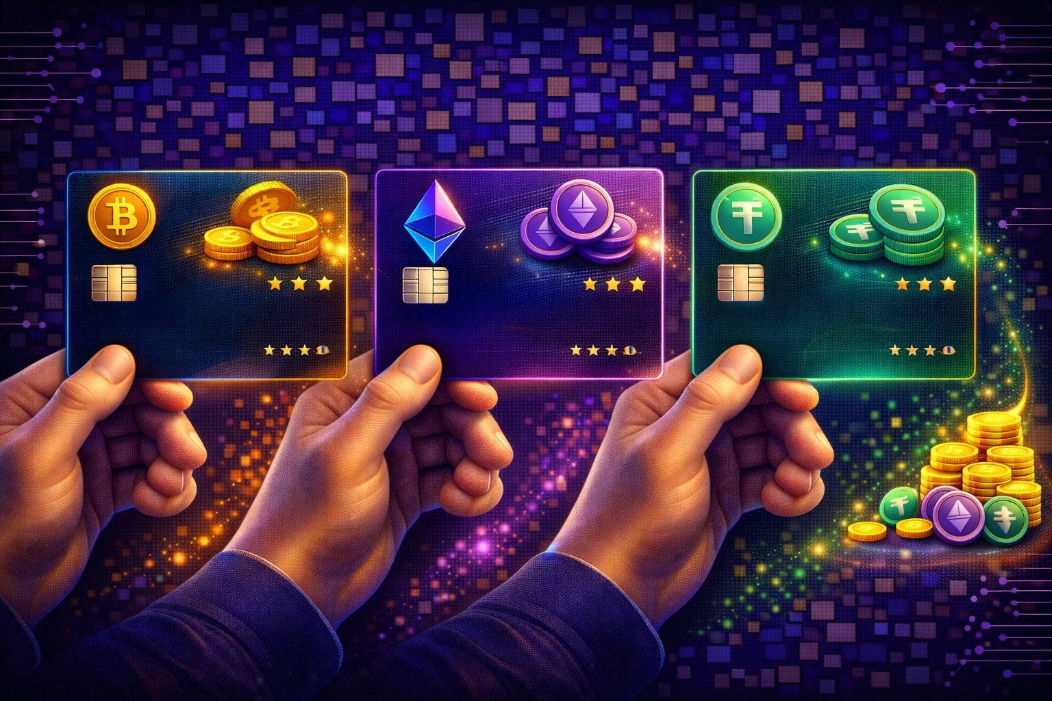 Detailed comparison of top 5 cryptocurrency cashback credit cards showing rewards and features