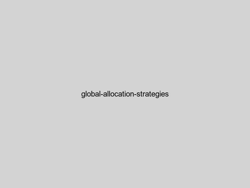 Global portfolio allocation strategies showing different approaches to international diversification