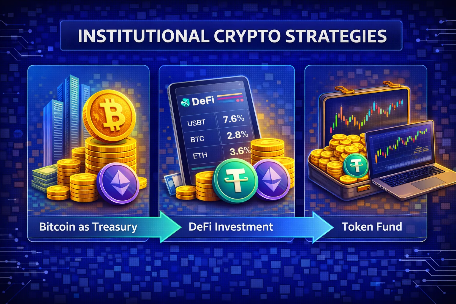Institutional crypto strategies: endowment model, risk parity, and portfolio management