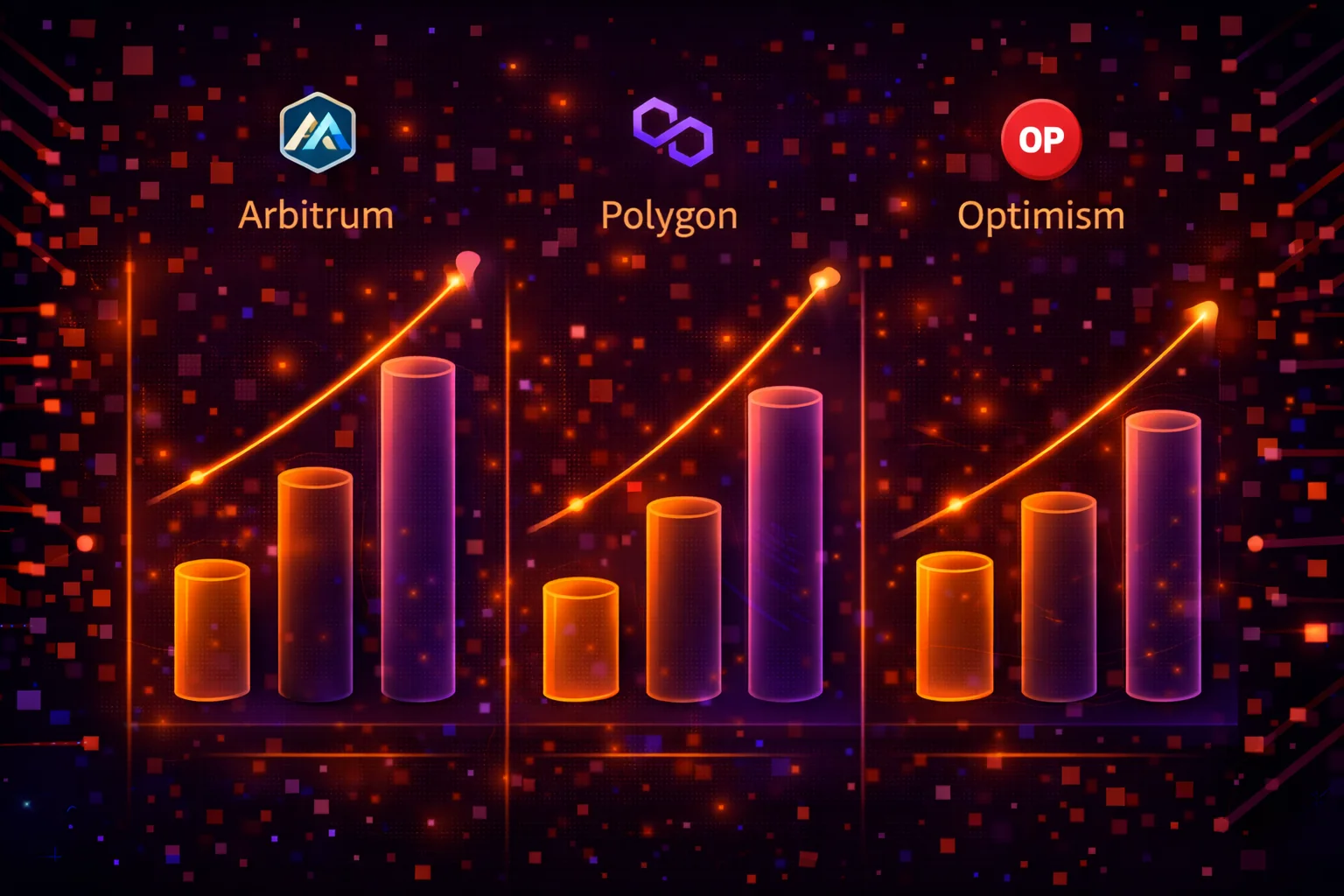  Comparison chart of Layer 2 scaling solutions showing transaction speeds and costs