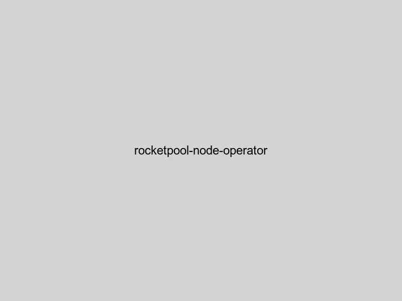 RocketPool node operator dashboard showing minipool management and RPL rewards