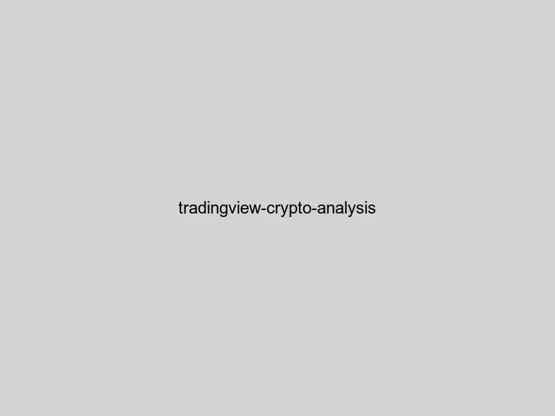 TradingView cryptocurrency analysis dashboard showing Bitcoin and altcoin charts with market data