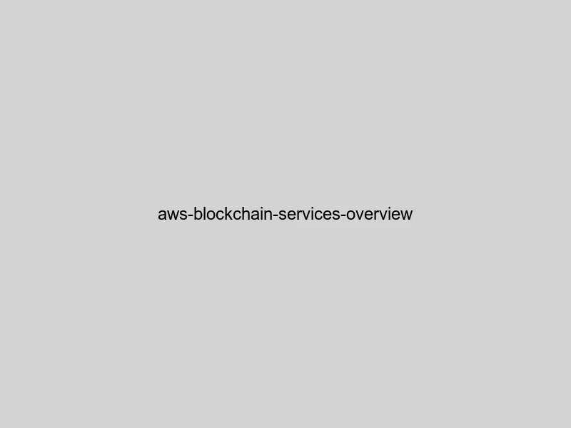 AWS blockchain services infographic showing managed blockchain, node services, and crypto infrastructure
